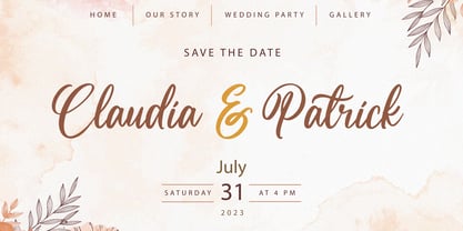 Cranberry Juice Font Poster 3