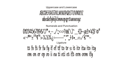 Malbousquet Font Poster 12