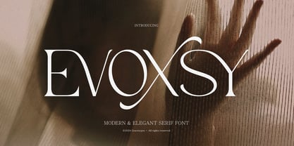 Evoxsy Font Poster 1