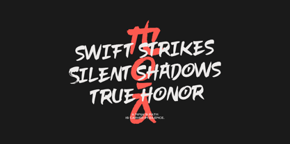 Shinobi Font Poster 2