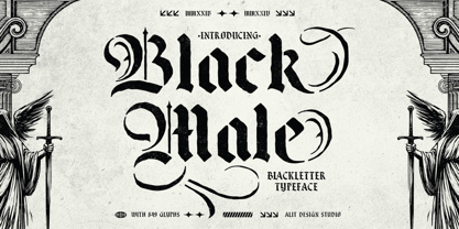 Black Male Font Poster 1