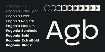 Pogonia Font Poster 2