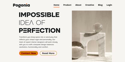 Pogonia Font Poster 9