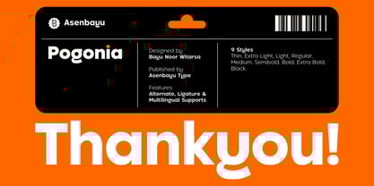 Pogonia Font Poster 14