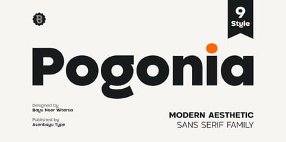 Pogonia Font Poster 1