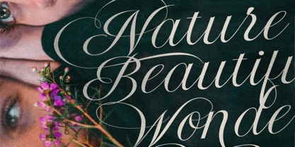 Radiate Script Font Poster 2