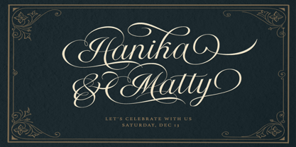 Radiate Script Font Poster 5