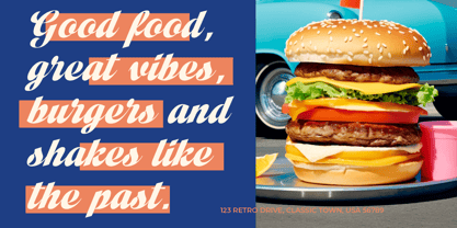 Vintage Charge Font Poster 3