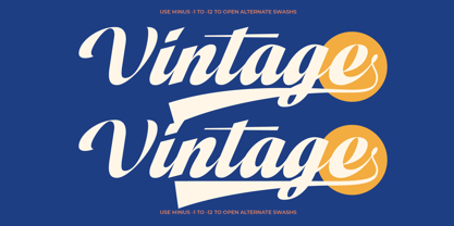 Vintage Charge Font Poster 12