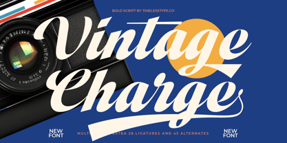 Vintage Charge Font Poster 1
