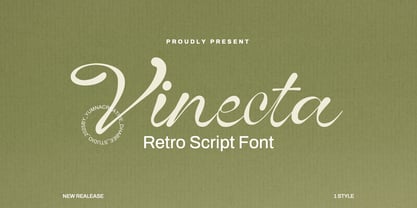 Vinecta Font Poster 1
