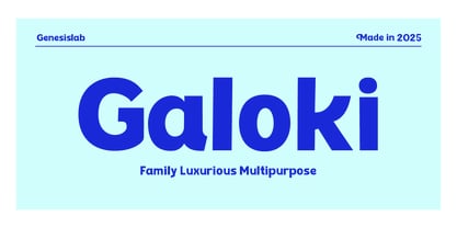 GL Galoki Font Poster 1