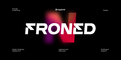 Froned Font Poster 1