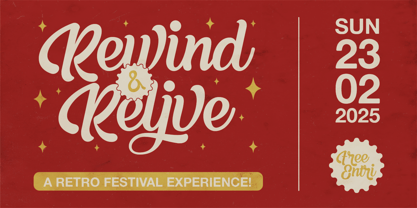 Bernfuls Script Font Poster 2