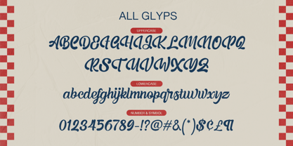 Bernfuls Script Font Poster 9