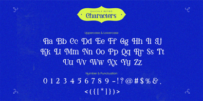 Quickly Retro Font Poster 9