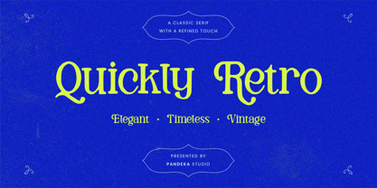 Quickly Retro Font Poster 1