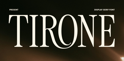 Tirone Font Poster 1