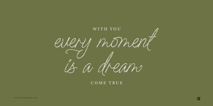 UT Nikahan Script Font Poster 11