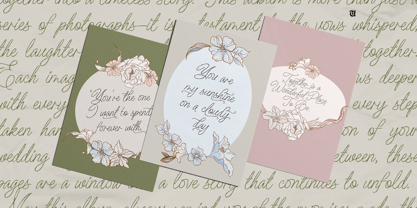 UT Nikahan Script Font Poster 4