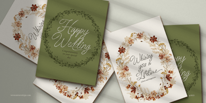 UT Nikahan Script Font Poster 3