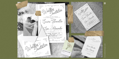 UT Nikahan Script Font Poster 2