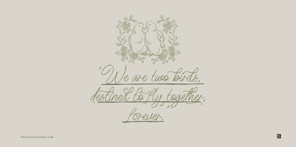 UT Nikahan Script Font Poster 12