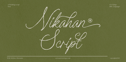 UT Nikahan Script Font Poster 1