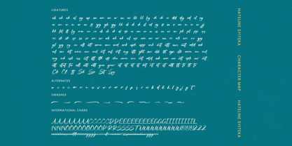 Hateline Syiteka Font Poster 15