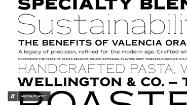 Metalplate Font Poster 2