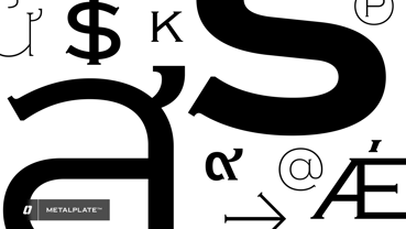 Metalplate Font Poster 4