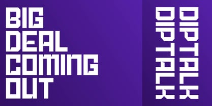 Diptalk Font Poster 4