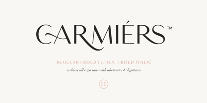 Carmiers Font Poster 1