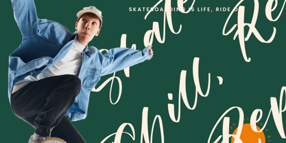 Floating Journey Font Poster 11