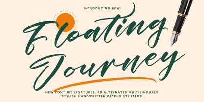 Floating Journey Font Poster 1