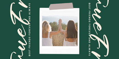 Floating Journey Font Poster 3