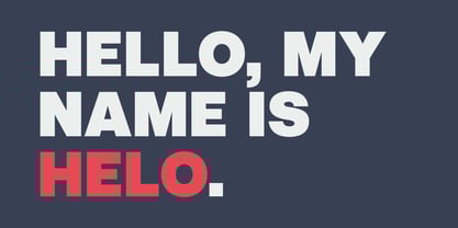 Helo Font Poster 2