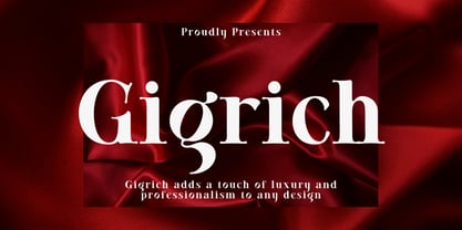Gigrich Font Poster 1