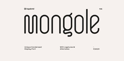Mongole Font Poster 1
