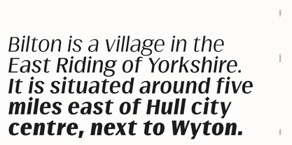 Bilton Font Poster 10