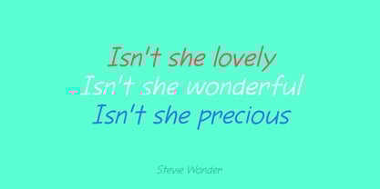 Absolutely Lovely Font Poster 5