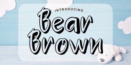 Bear Brown Font Poster 1