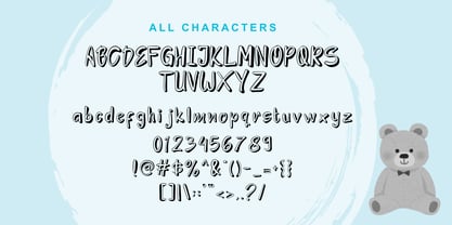 Bear Brown Font Poster 5