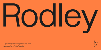 Rodley Font Poster 1