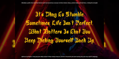 Chroines Font Poster 7