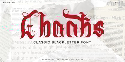 Chroines Font Poster 10