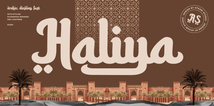 Haliya Arabic Font Poster 1