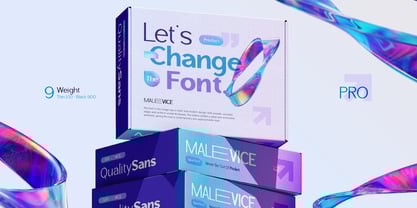 Malevice pro Font Poster 8