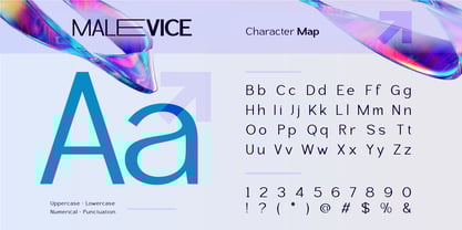 Malevice pro Font Poster 2