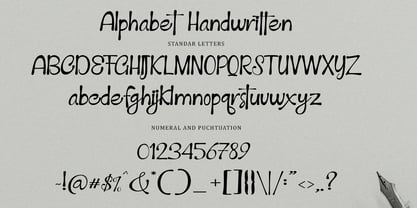 Alphabet Handwritten Font Poster 6
